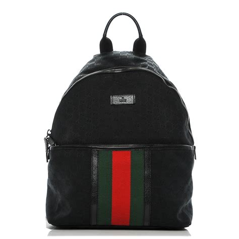 gucci monogram medium web backpack black|Gucci signature bag.